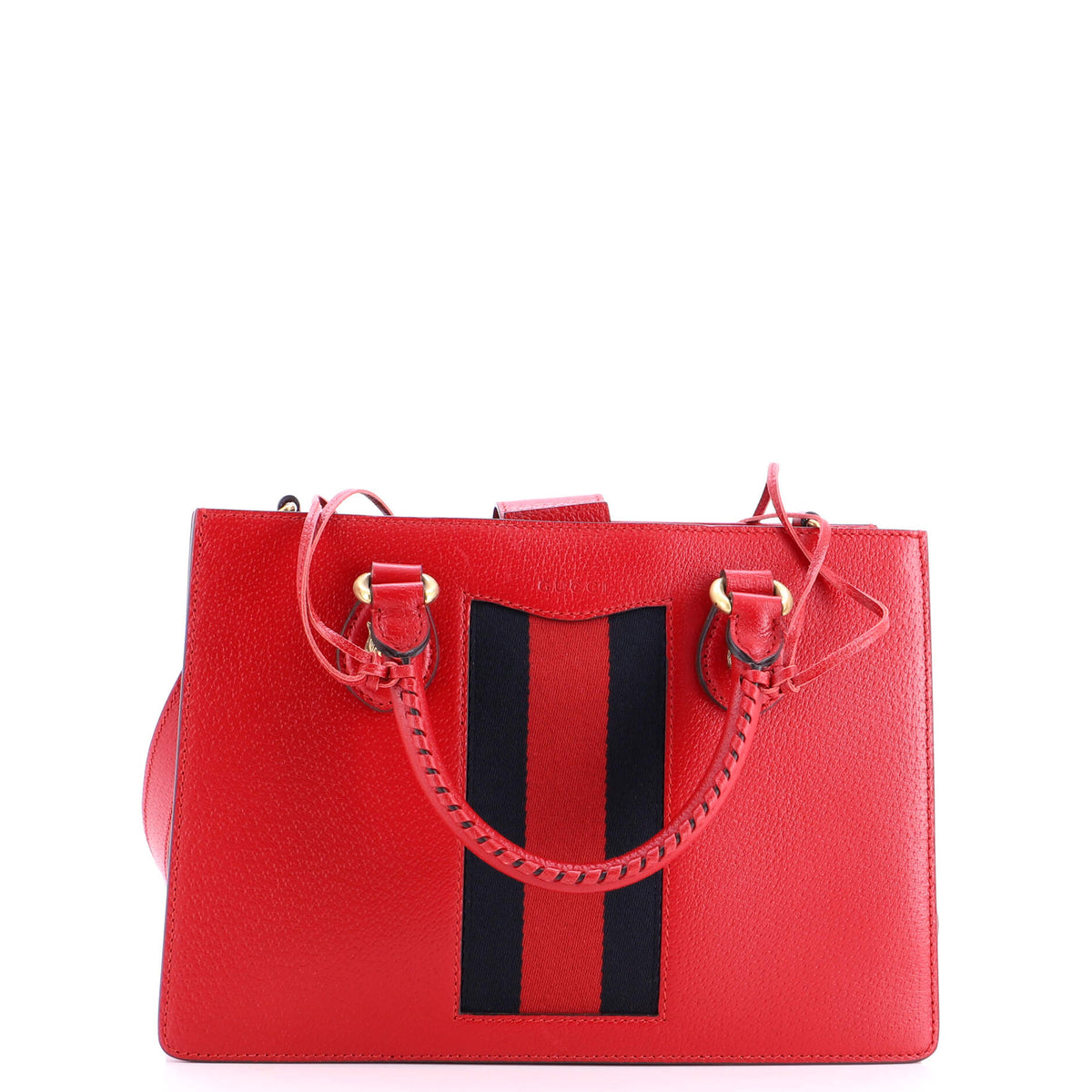 Animalier Web Top Handle Tote Leather Medium