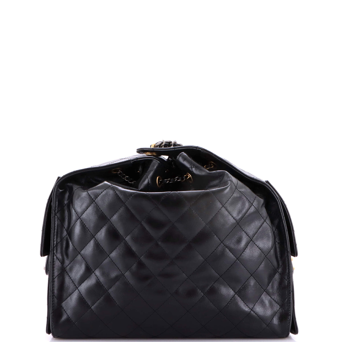 25 Hobo Bag Quilted Shiny Crumpled Calfskin Medium