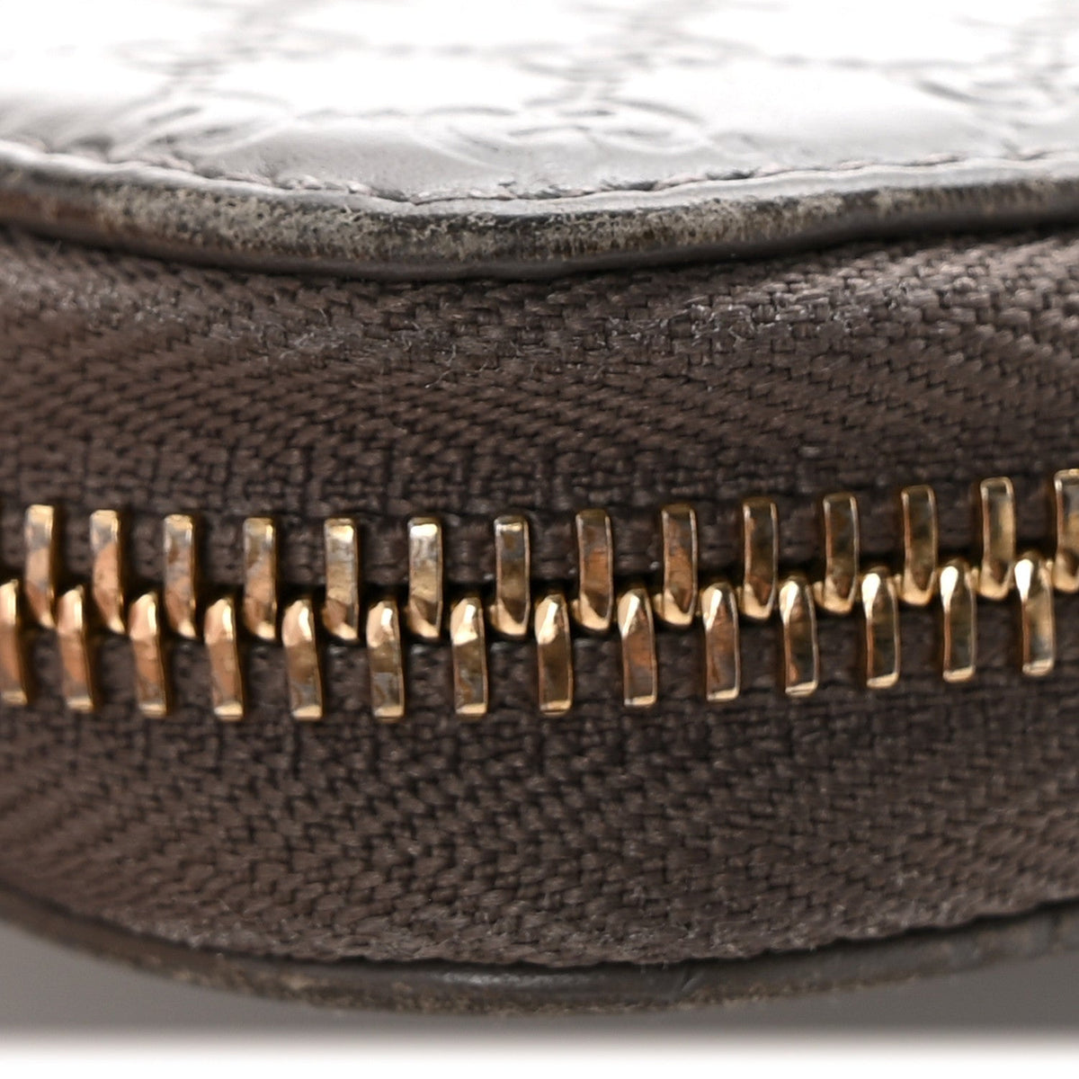 Microguccissima Zip Around Wallet Grey
