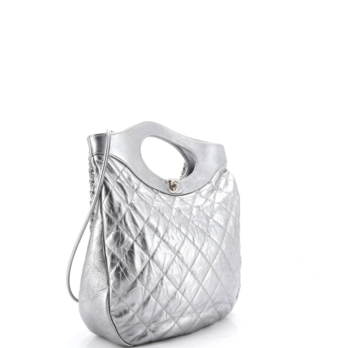 31 Shopping Bag Quilted Crumpled Calfskin Tall