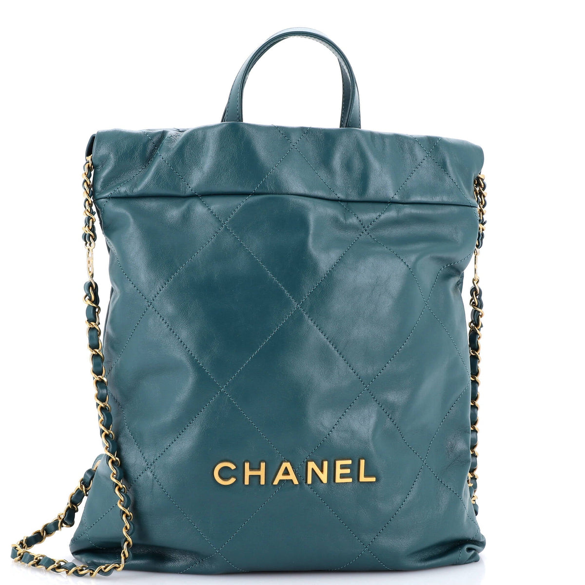 22 Chain Backpack Quilted Calfskin Medium