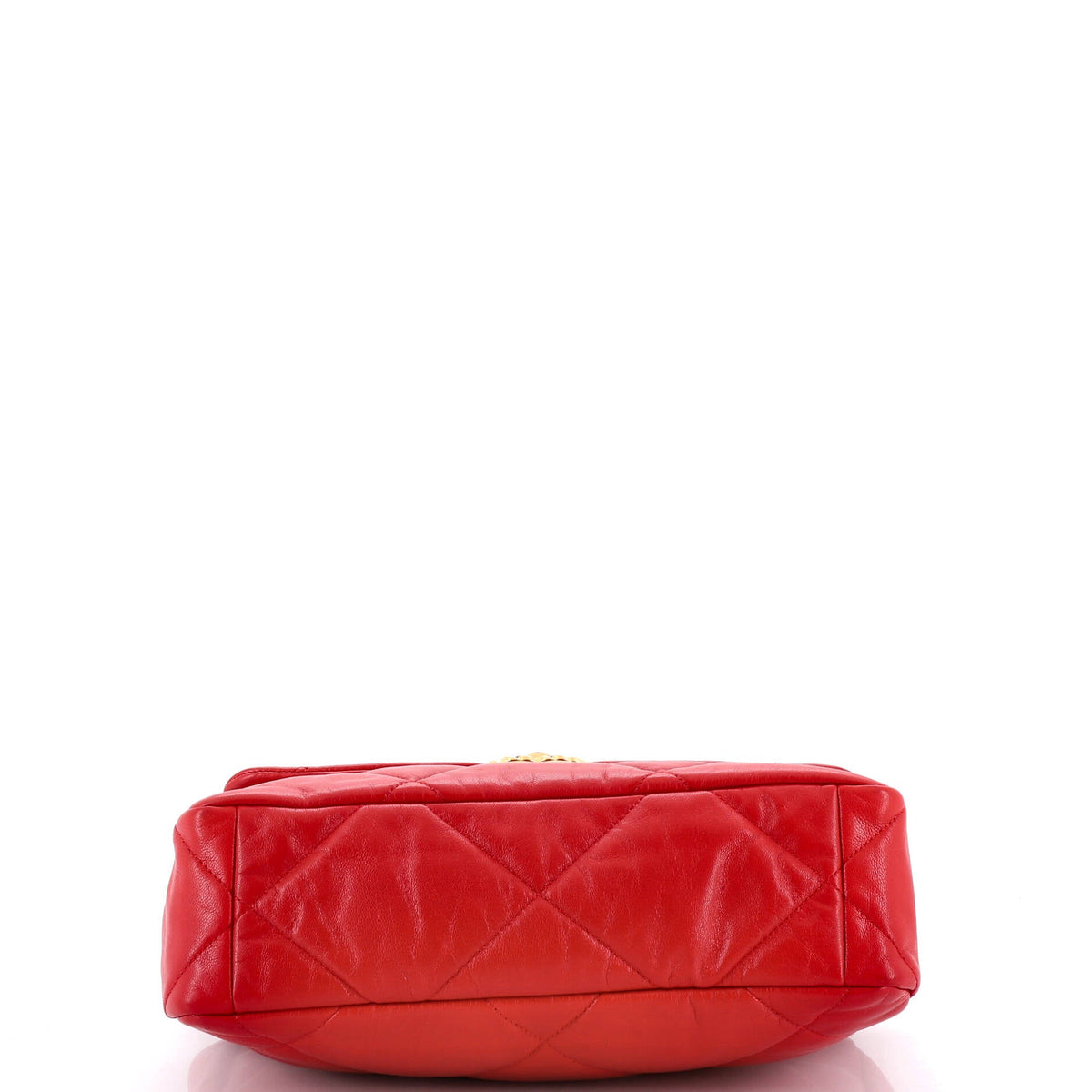 19 Flap Bag Quilted Leather Large