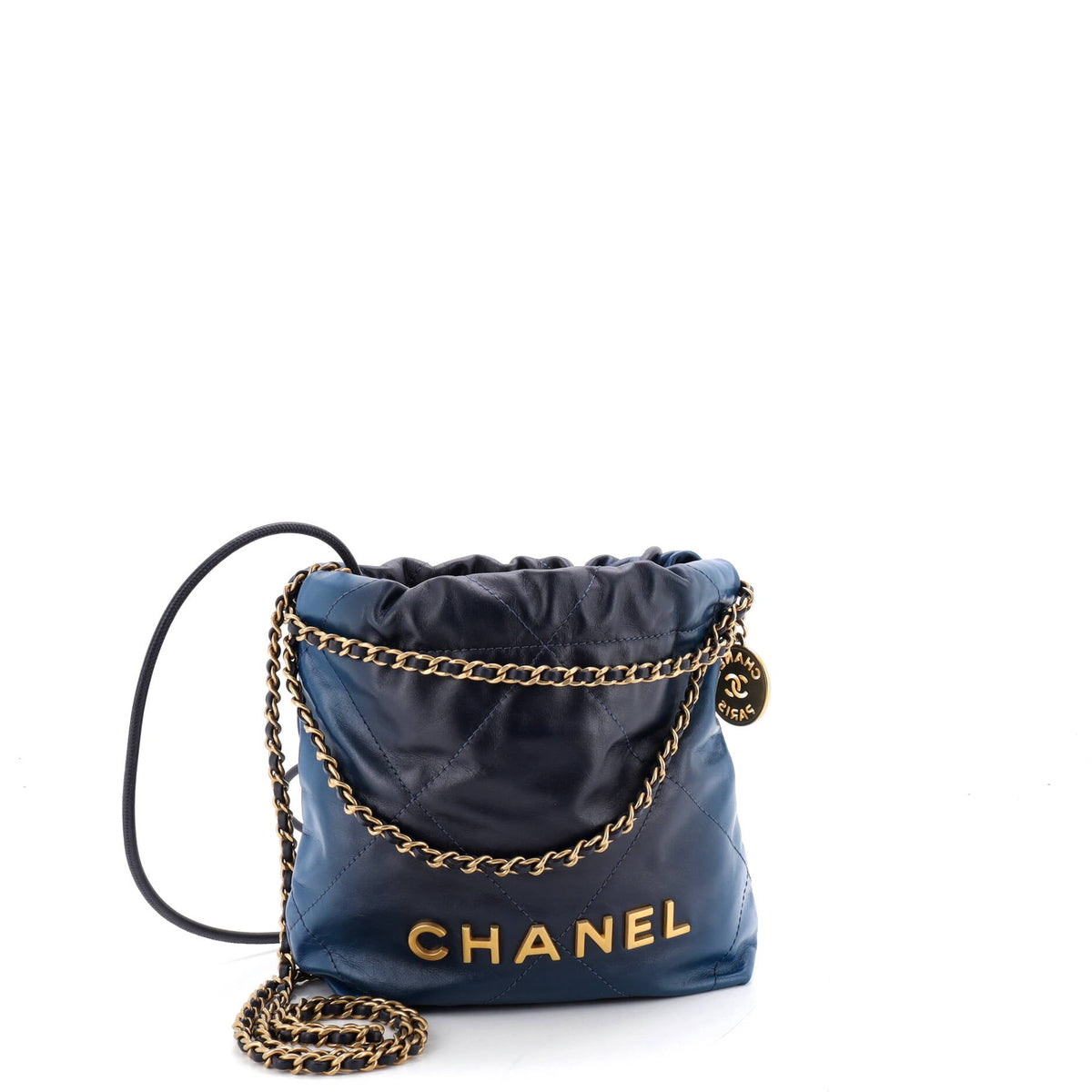 22 Chain Hobo Quilted Shaded Calfskin Mini
