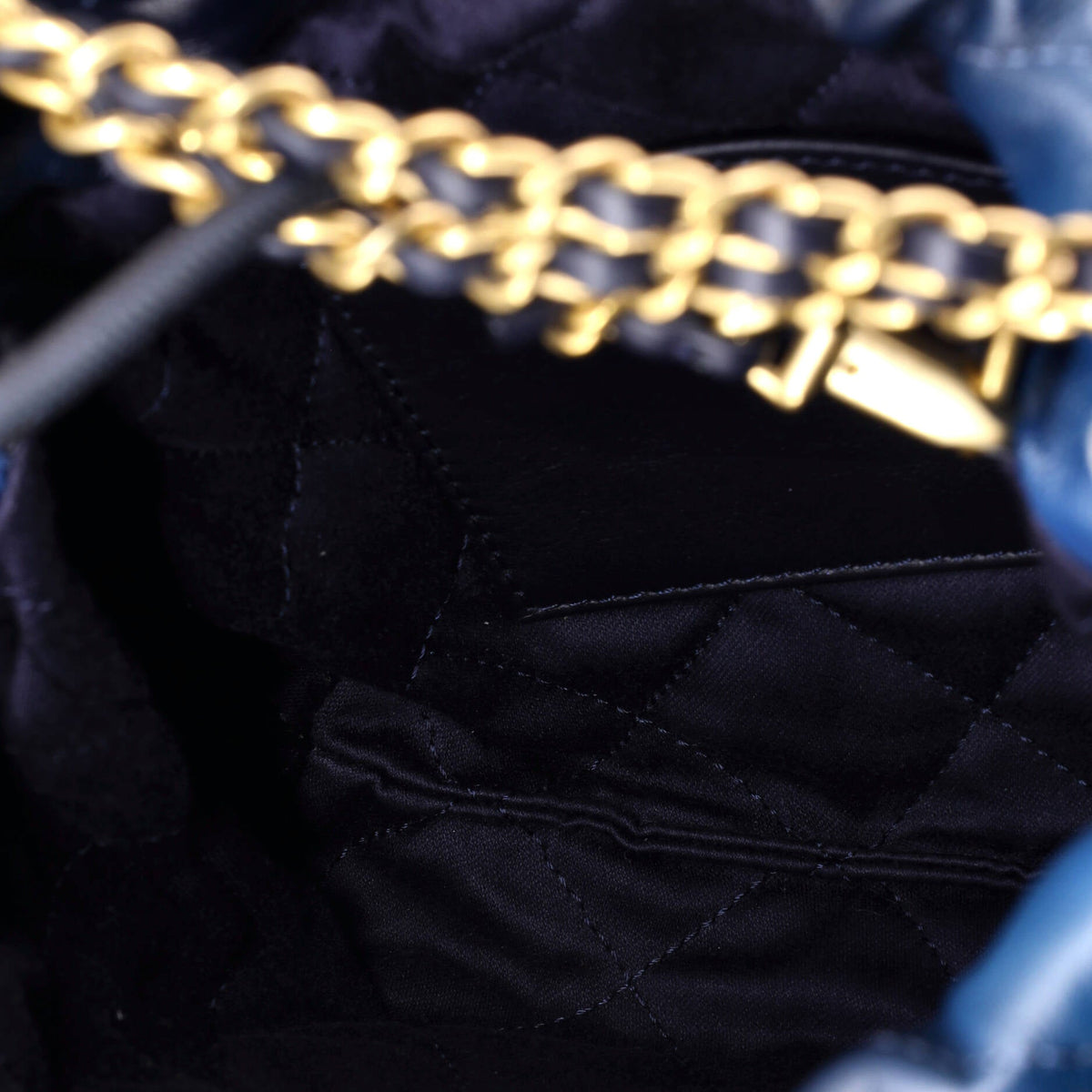 22 Chain Hobo Quilted Shaded Calfskin Mini