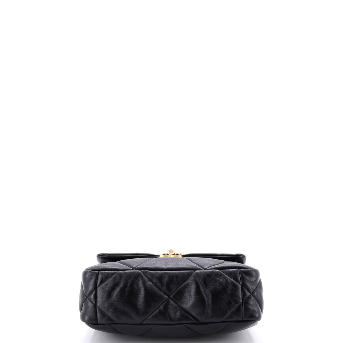 19 Flap Bag Quilted Stitched Lambskin Medium