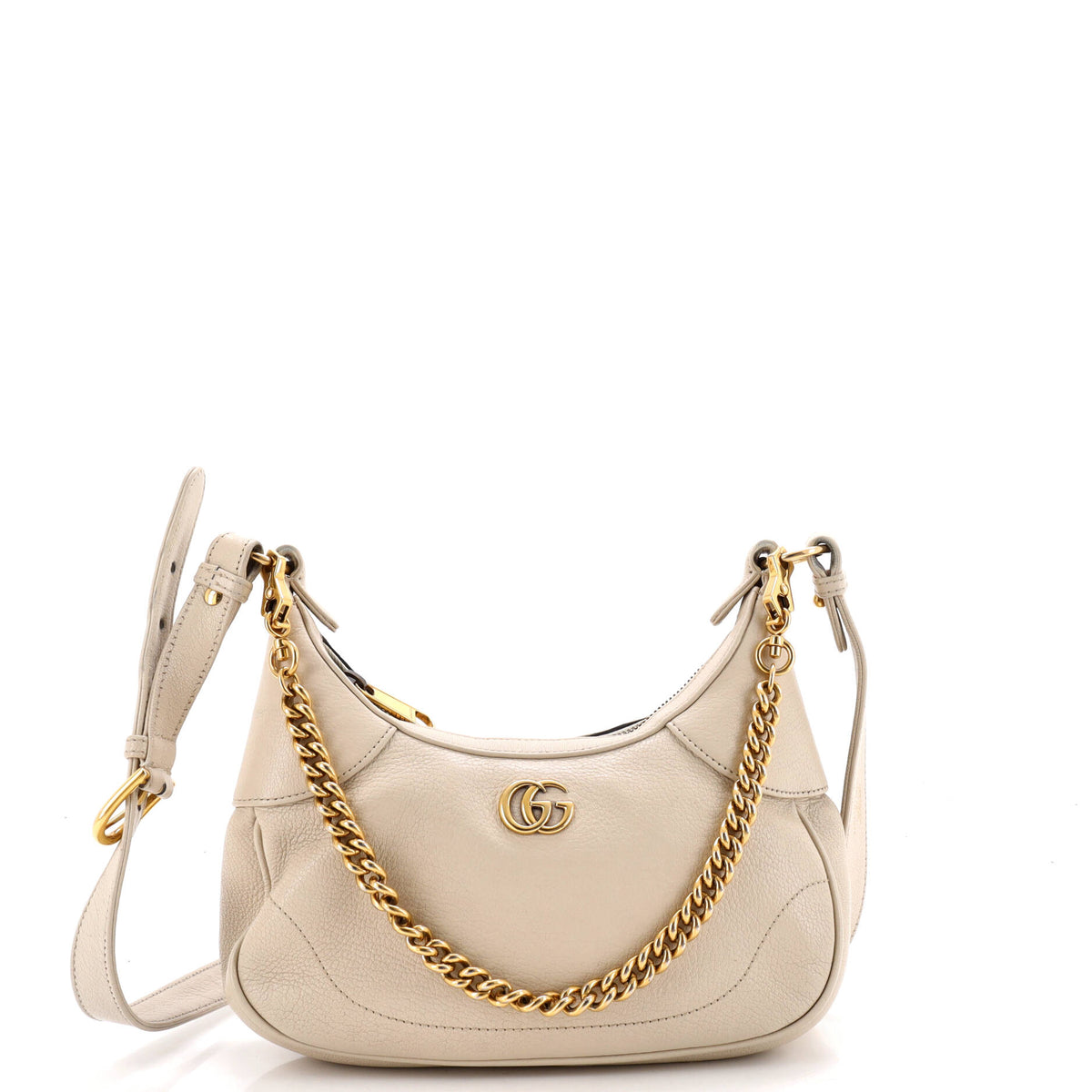 Aphrodite Zip Shoulder Bag Leather Small