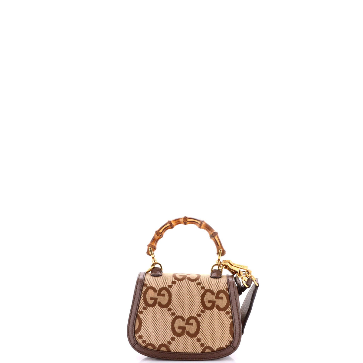 Bamboo 1947 Top Handle Bag Jumbo GG Canvas Mini