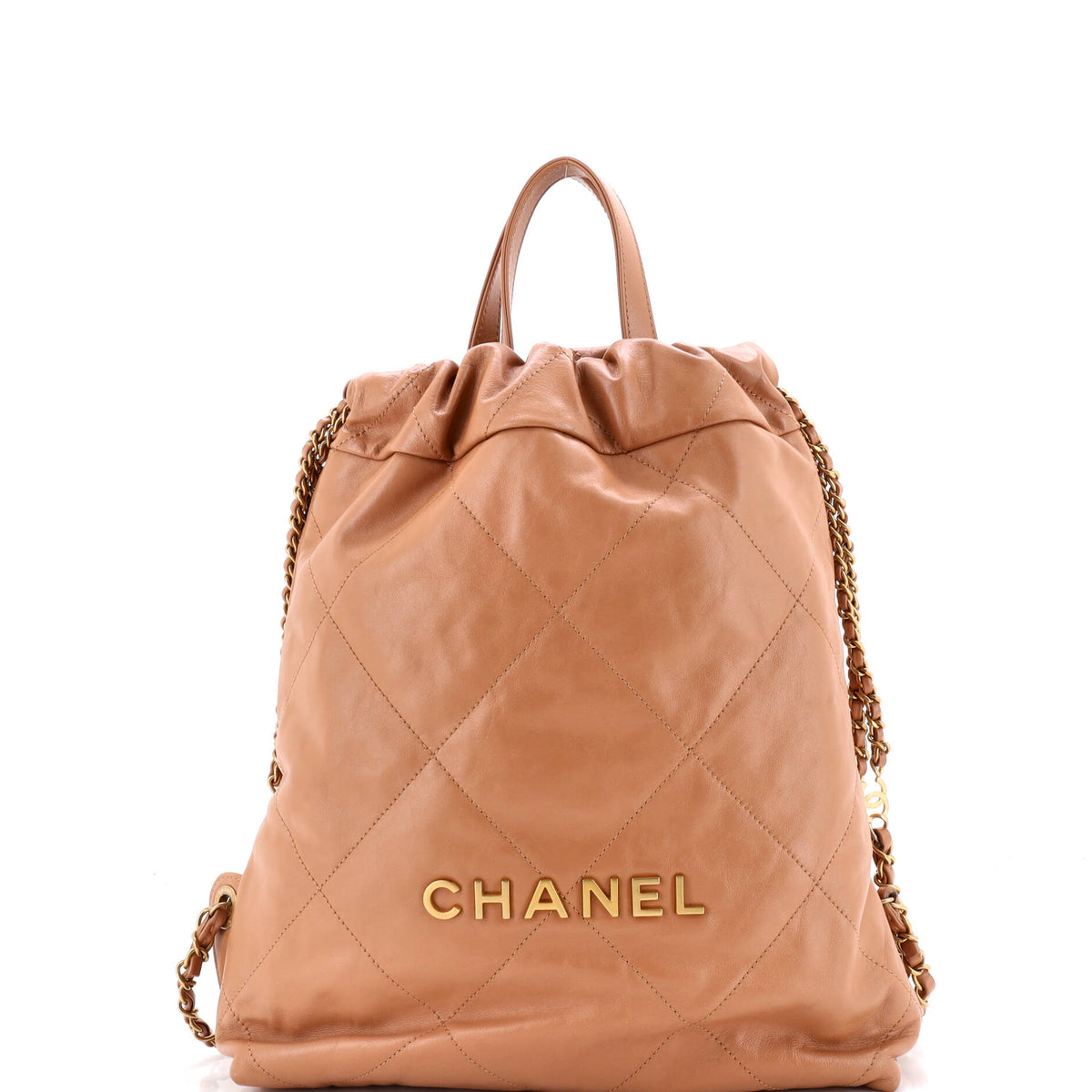 22 Chain Backpack Quilted Calfskin Medium
