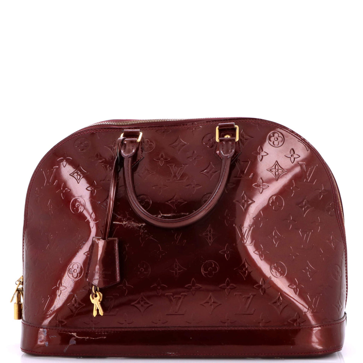 Alma Handbag Monogram Vernis GM