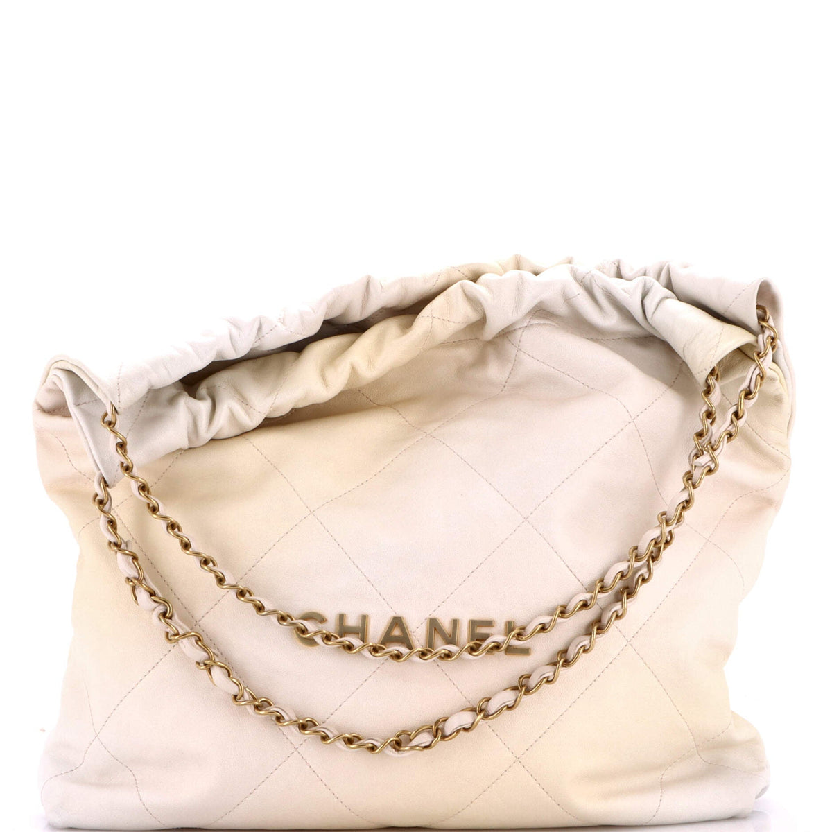 22 Chain Hobo Quilted Ombre Leather Medium