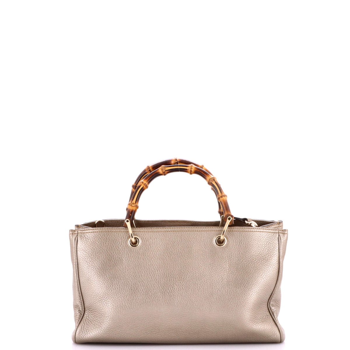Bamboo Shopper Tote Leather Medium