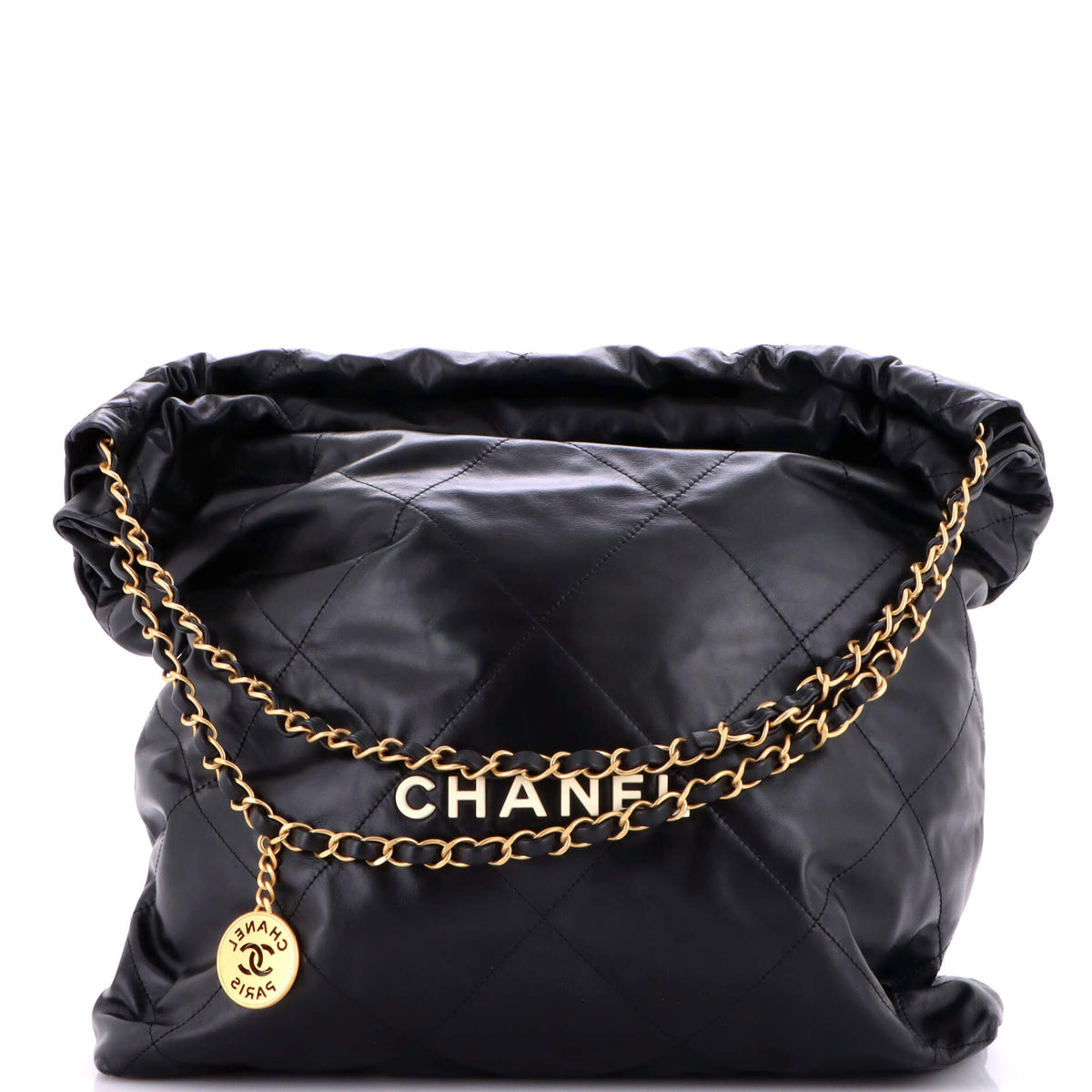 22 Chain Hobo Quilted Calfskin Large