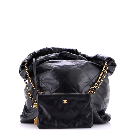 22 Chain Hobo Quilted Calfskin Large