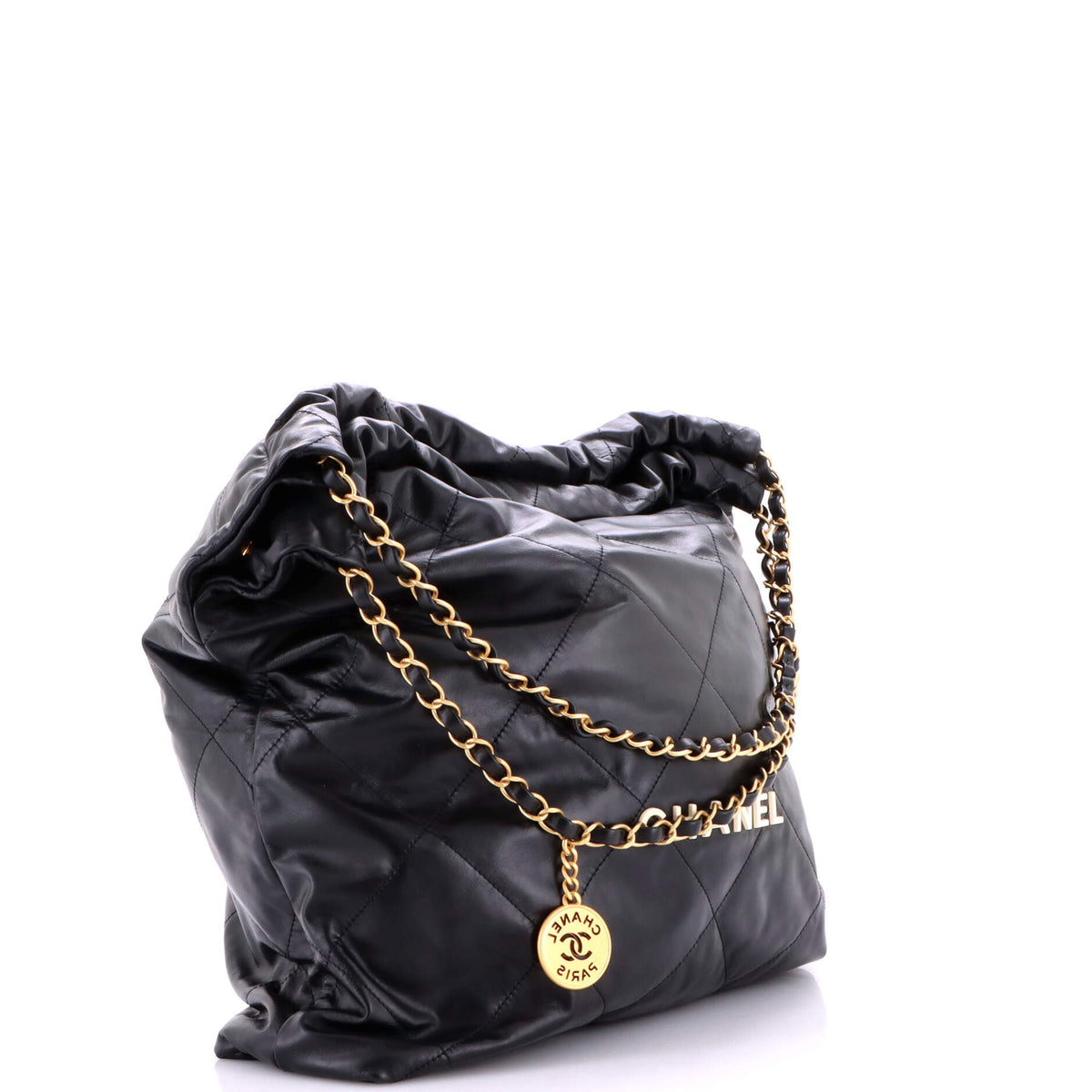 22 Chain Hobo Quilted Calfskin Large