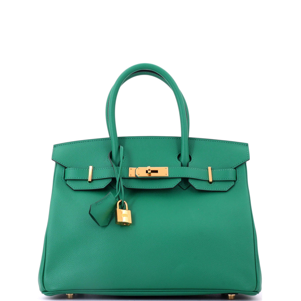 Birkin Handbag Vert Vertigo Epsom with Gold Hardware 30