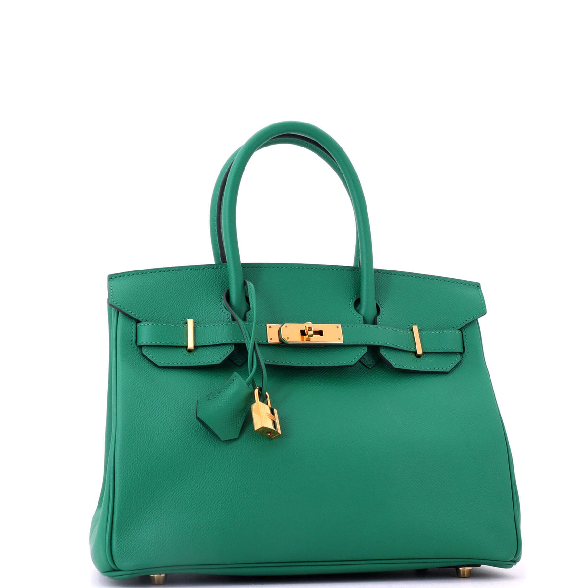 Birkin Handbag Vert Vertigo Epsom with Gold Hardware 30