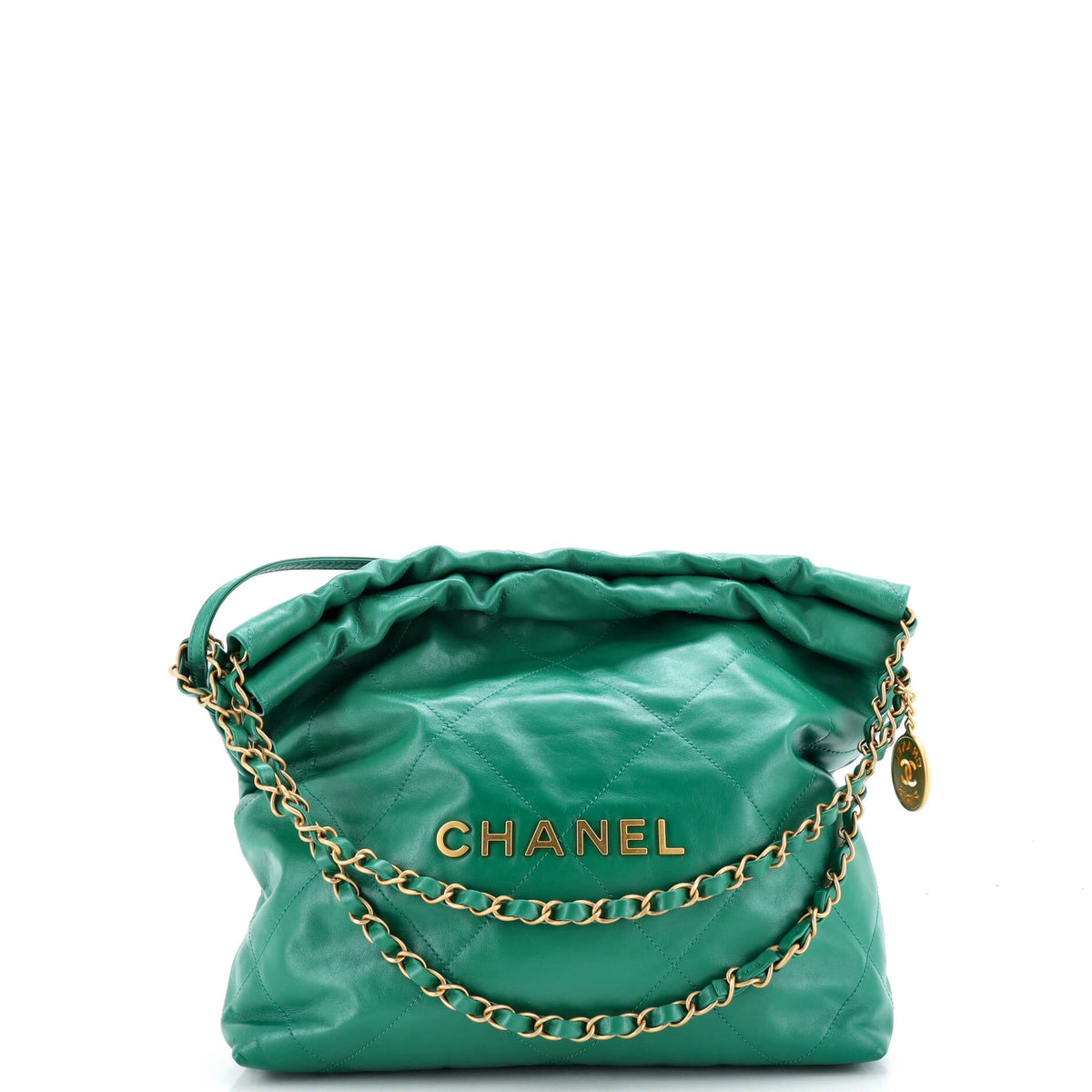 22 Chain Hobo Quilted Calfskin Small