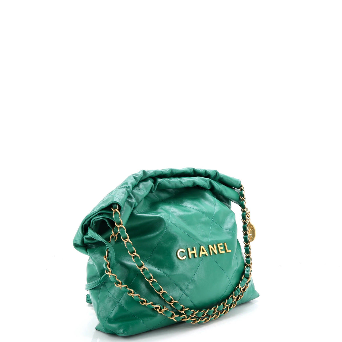 22 Chain Hobo Quilted Calfskin Small