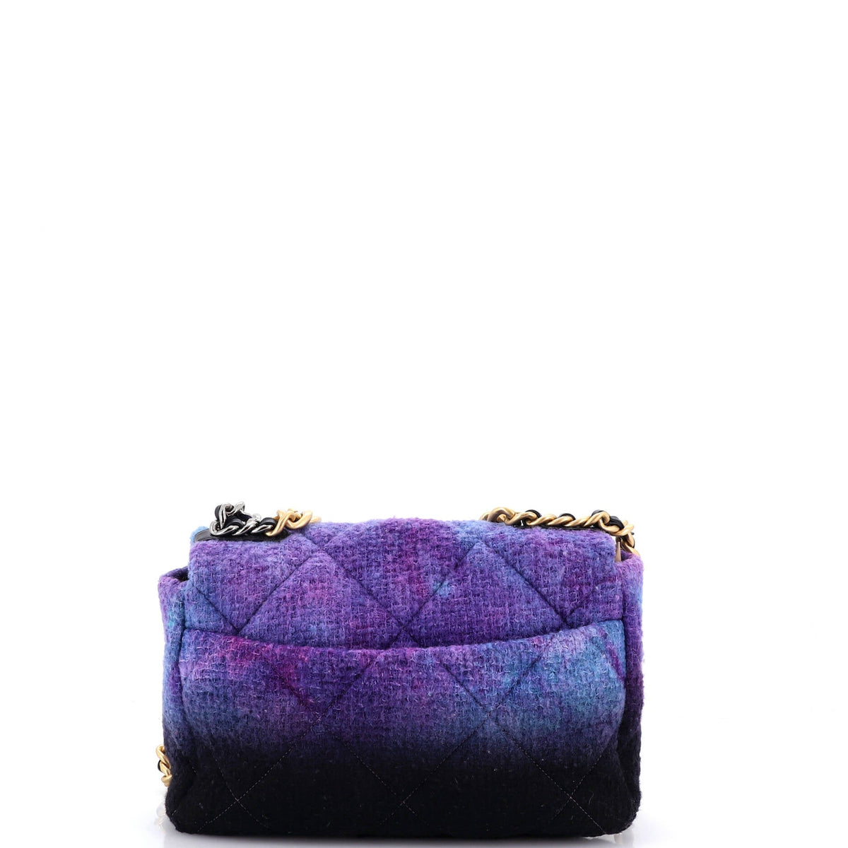 19 Flap Bag Quilted Degrade Wool Medium