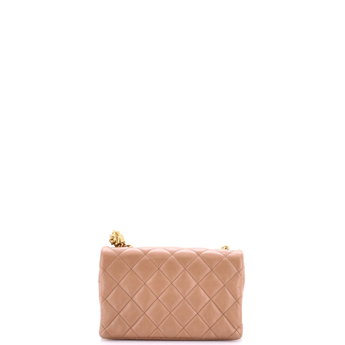 All Slide Long Flap Bag Quilted Lambskin Small