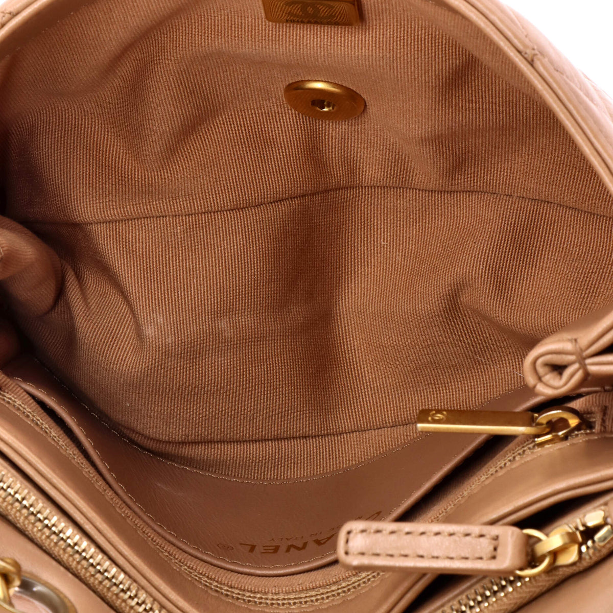 All Slide Long Flap Bag Quilted Lambskin Small