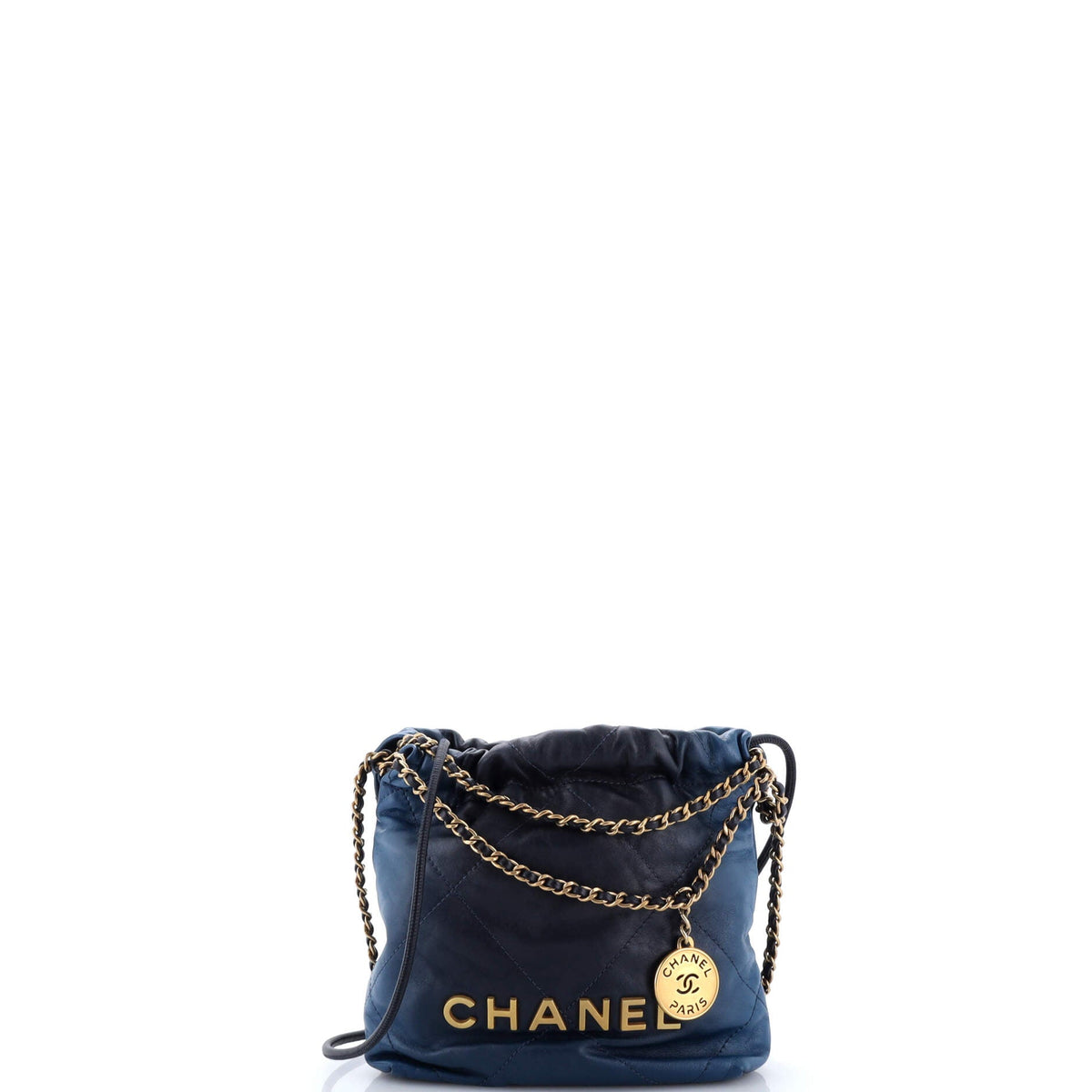 22 Chain Hobo Quilted Shaded Calfskin Mini