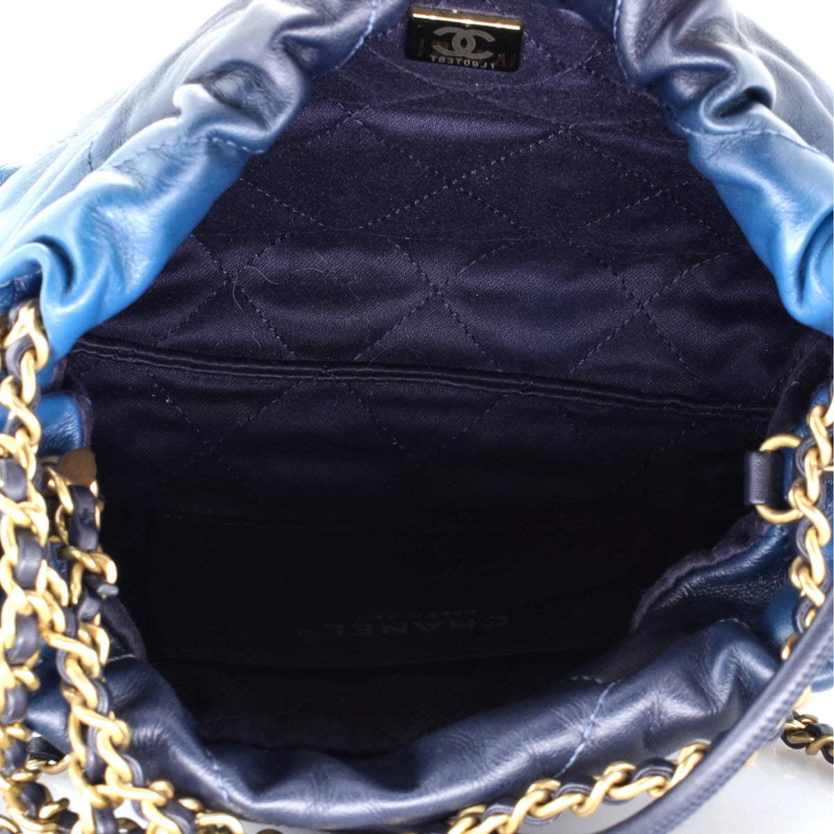 22 Chain Hobo Quilted Shaded Calfskin Mini