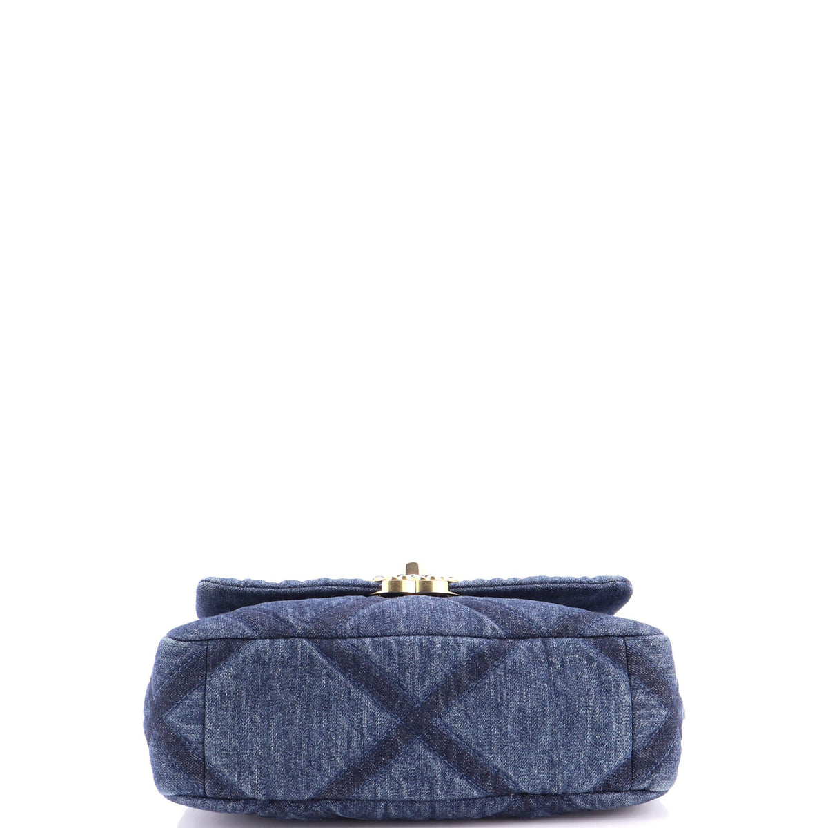 19 Flap Bag Quilted Denim Medium