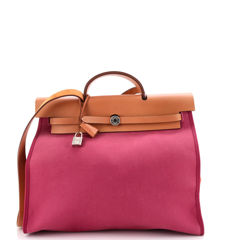 Herbag Zip Leather and Toile 39