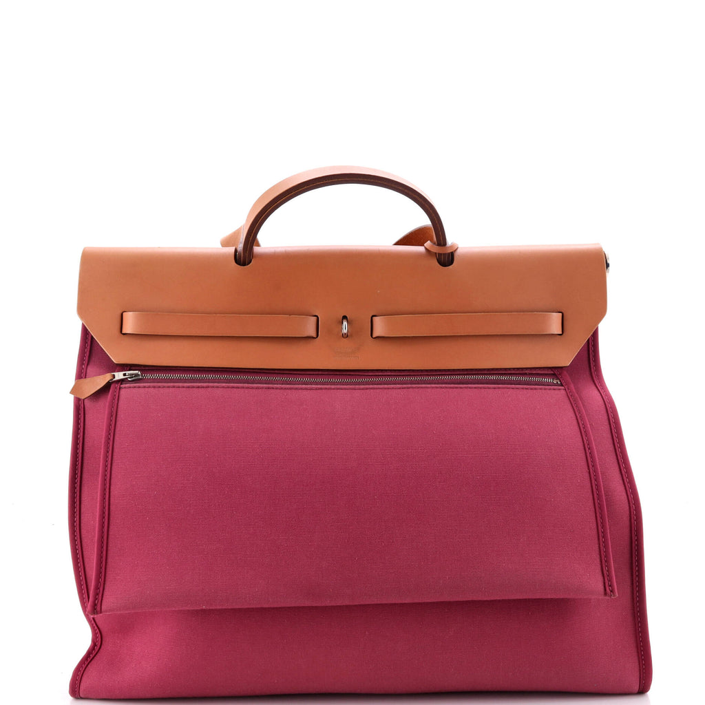 Herbag Zip Leather and Toile 39