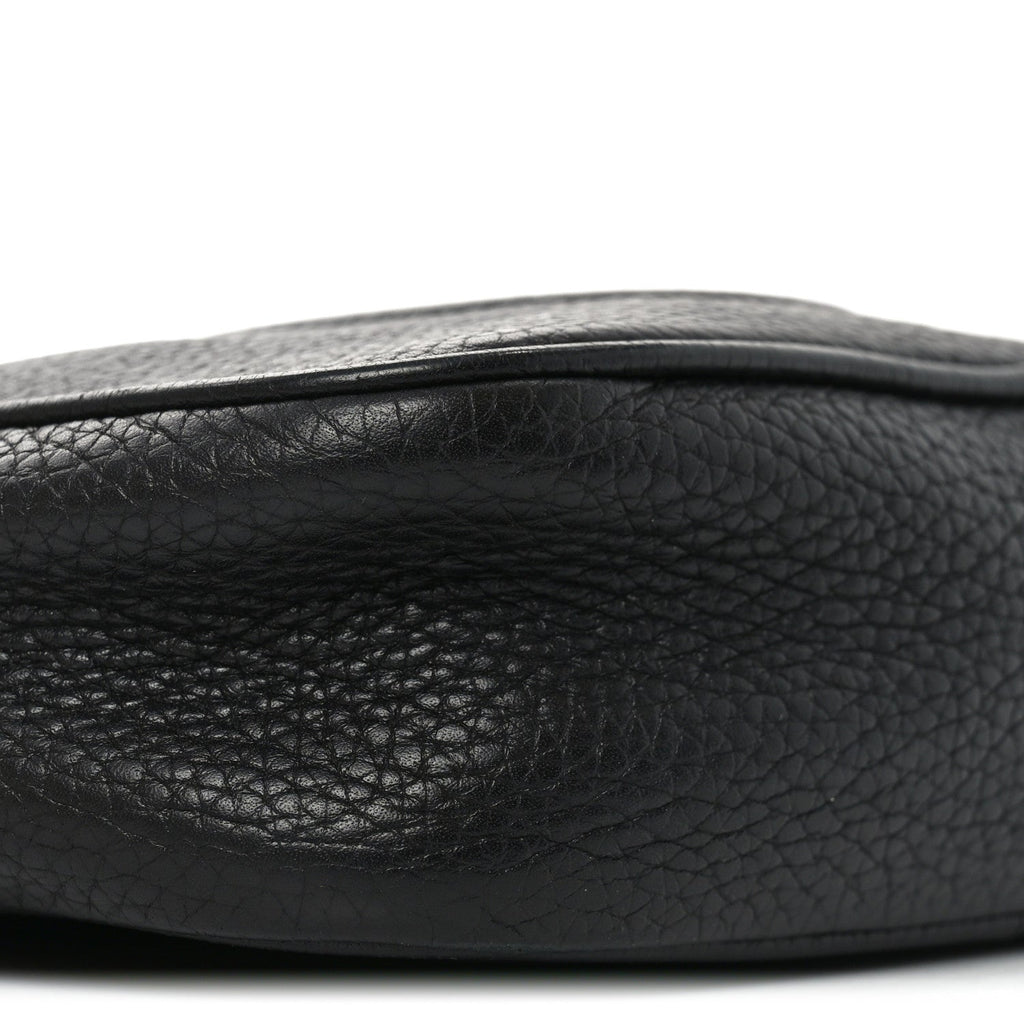 Pebbled Calfskin Mini Soho Disco Bag Black