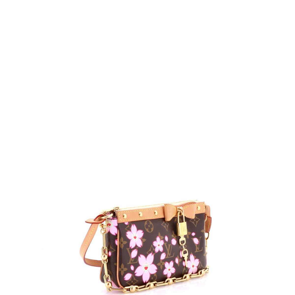 x Takashi Murakami Pochette Accessoires NM Limited Edition Cherry Blossom Monogram