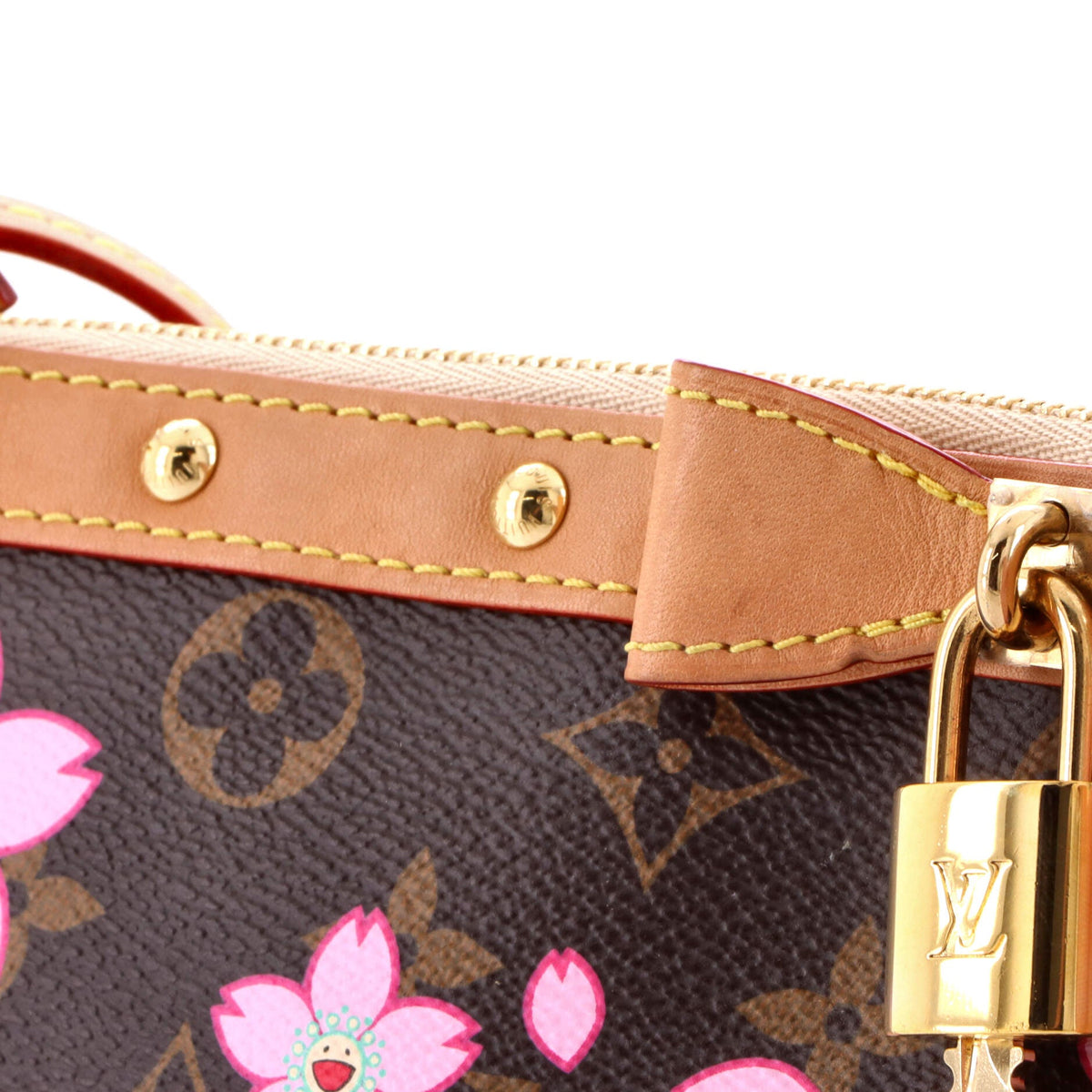 x Takashi Murakami Pochette Accessoires NM Limited Edition Cherry Blossom Monogram