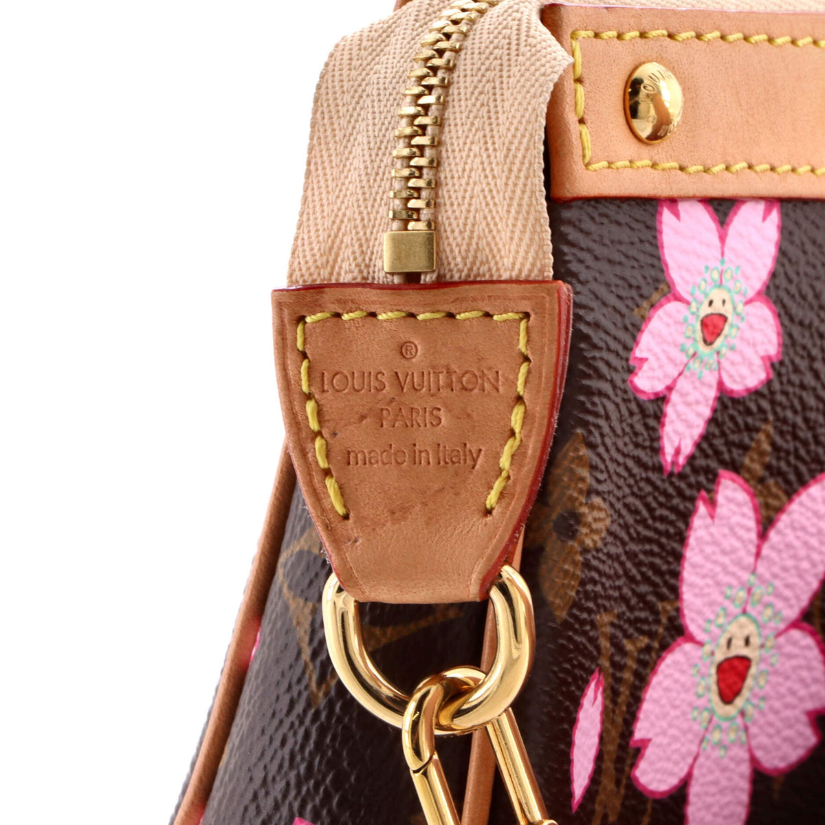 x Takashi Murakami Pochette Accessoires NM Limited Edition Cherry Blossom Monogram