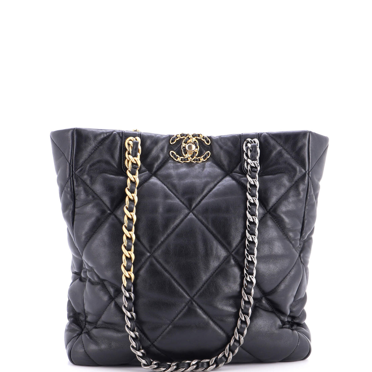 19 Shopping Bag Quilted Leather Medium