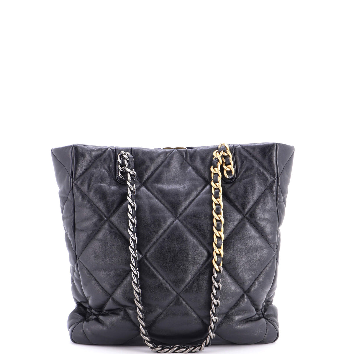 19 Shopping Bag Quilted Leather Medium