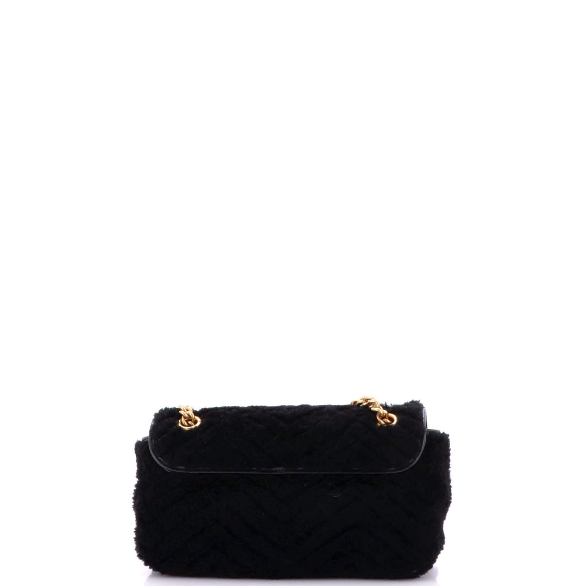 GG Marmont Flap Bag Matelasse Shearling Small