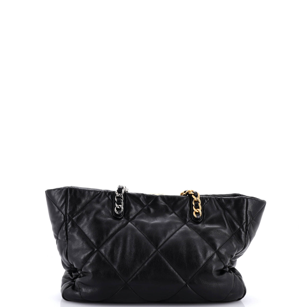 19 Shopping Bag Quilted Leather East West