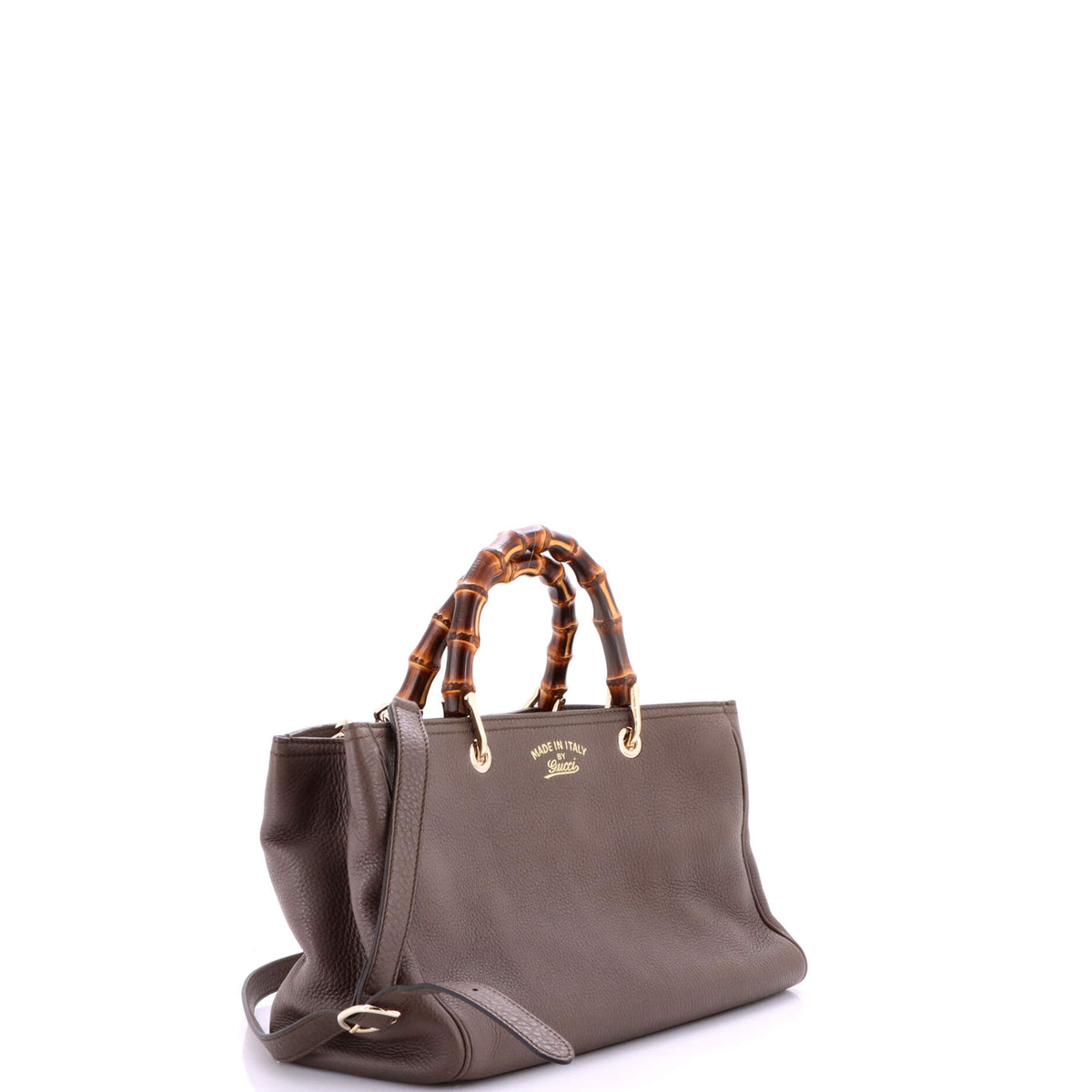 Bamboo Shopper Tote Leather Medium