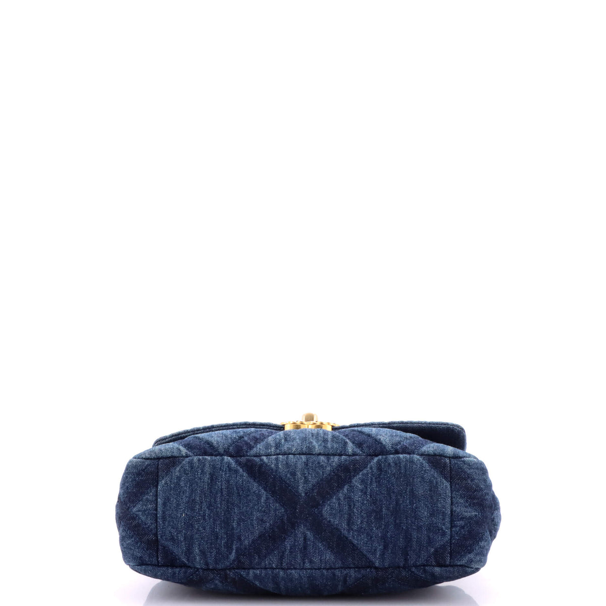 19 Flap Bag Quilted Denim Medium