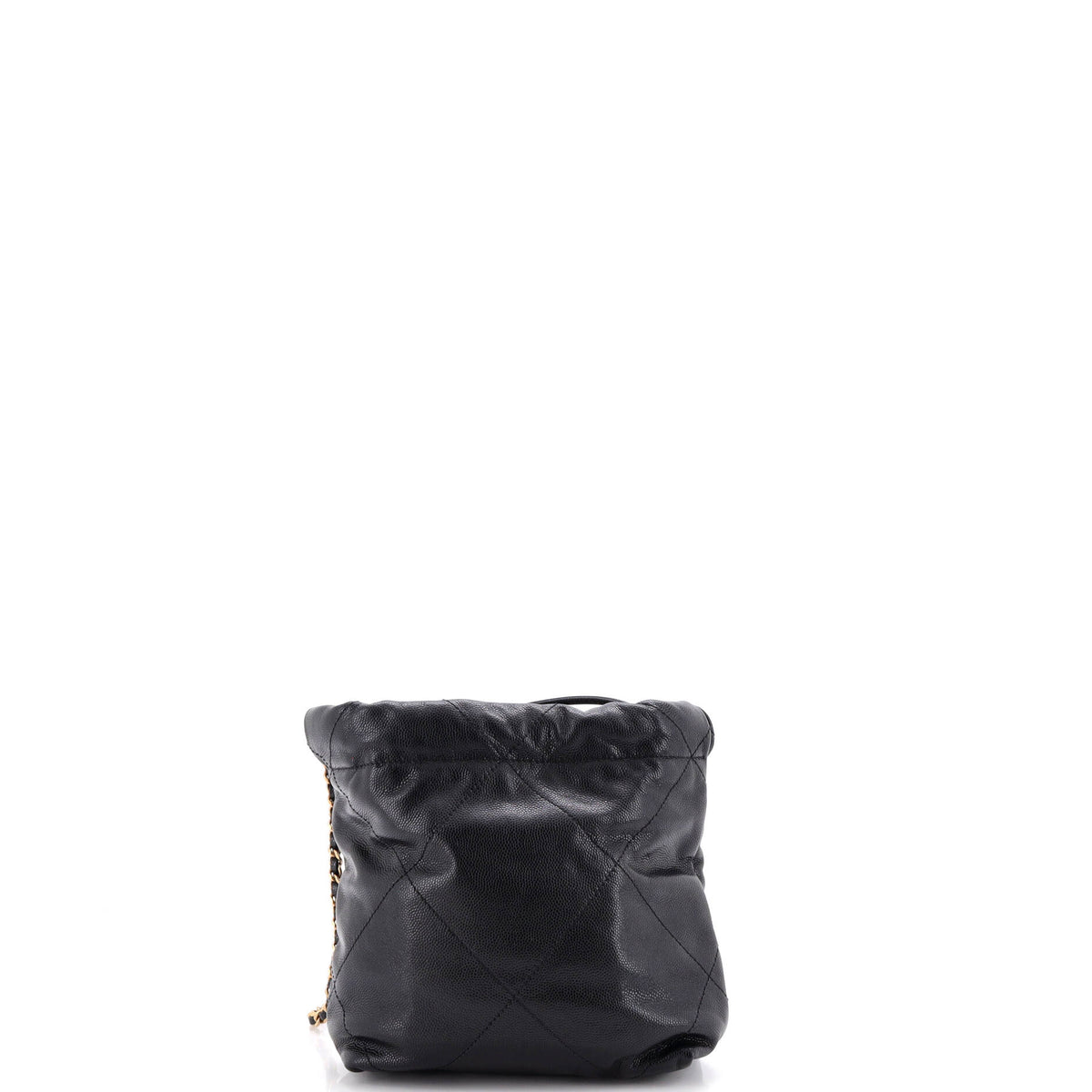 22 Chain Hobo Quilted Caviar Mini
