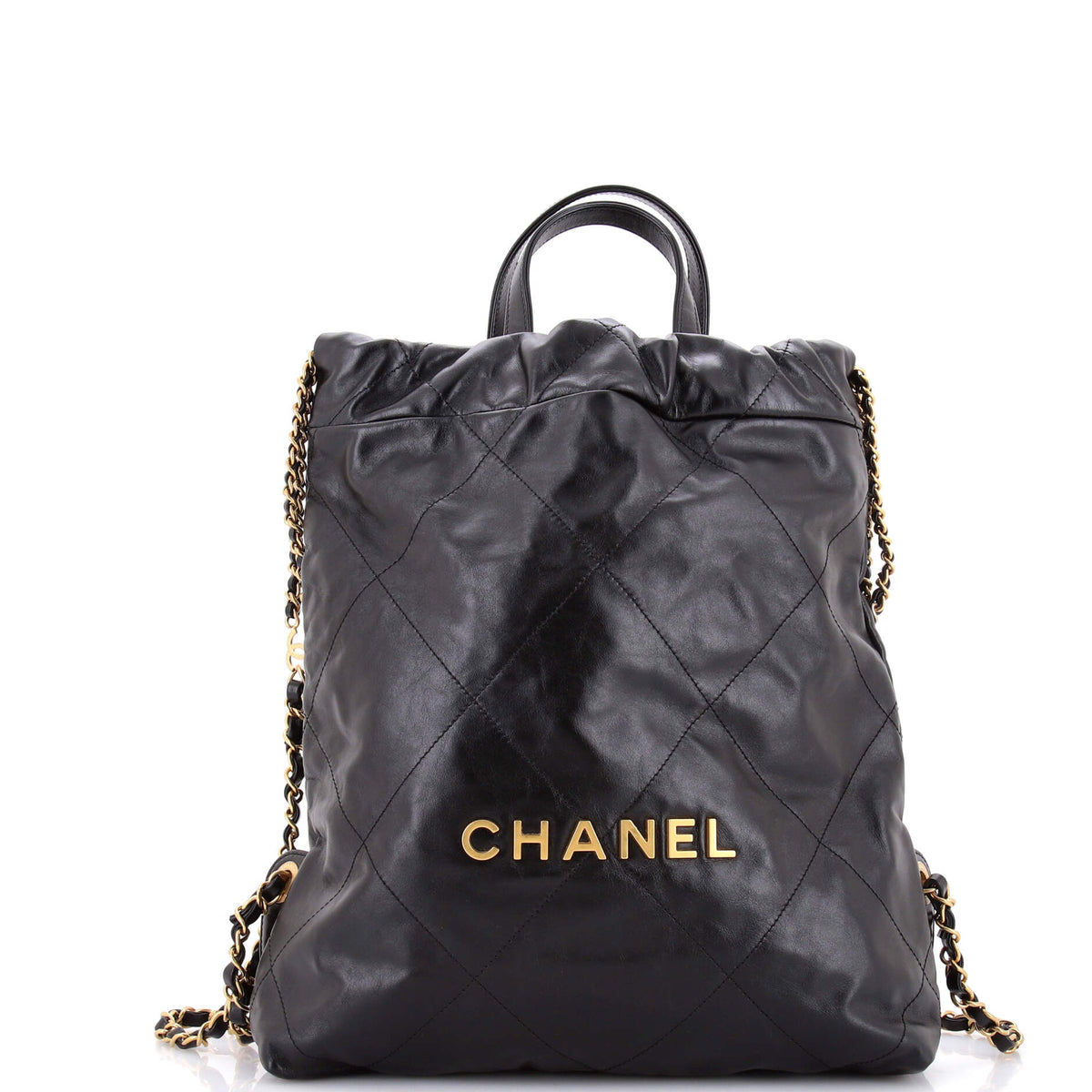 22 Chain Backpack Quilted Calfskin Medium