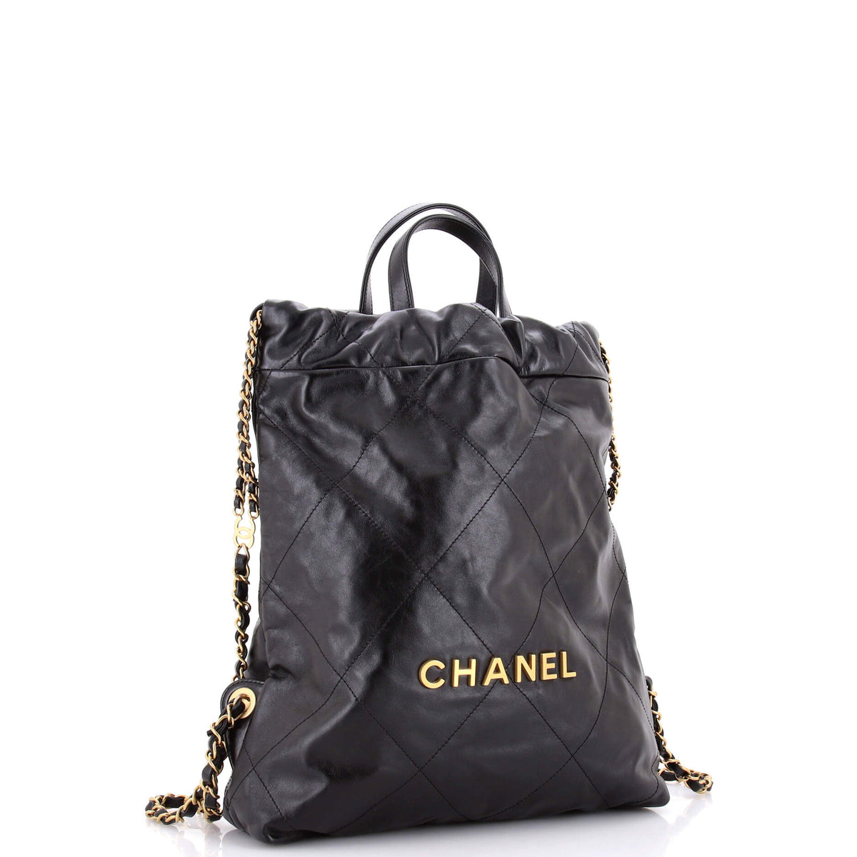 22 Chain Backpack Quilted Calfskin Medium