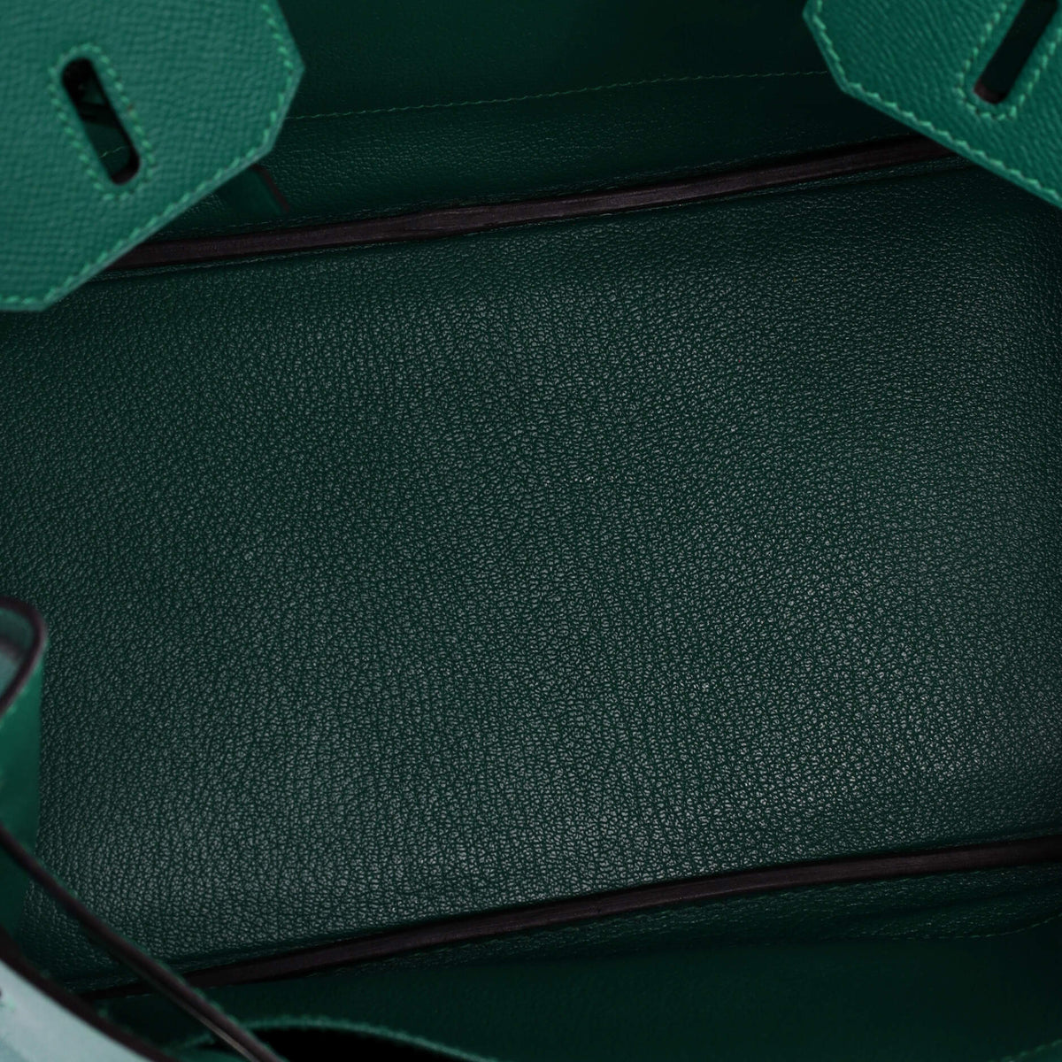 Birkin Handbag Malachite Epsom with Palladium Hardware 30