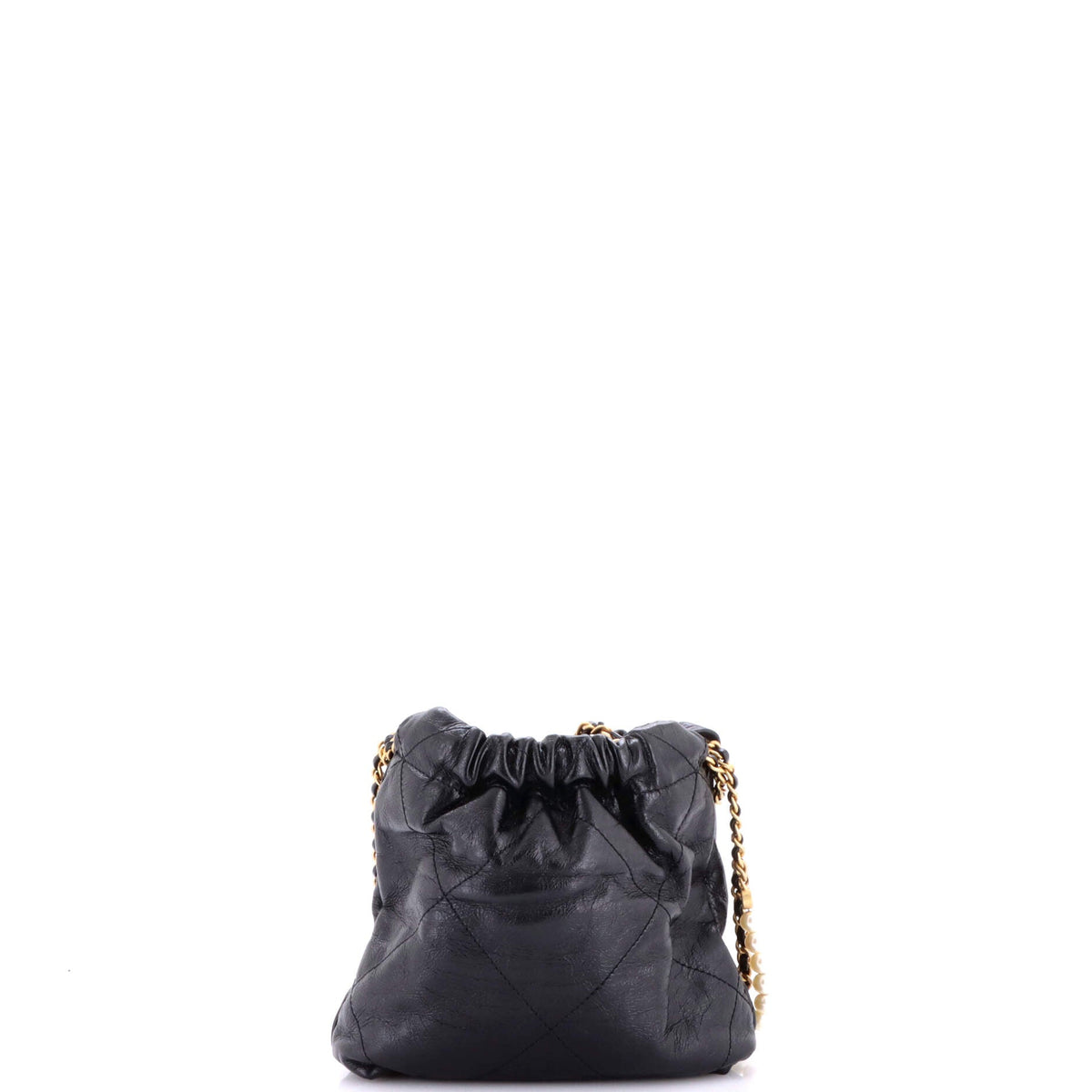 22 Chain Hobo Quilted Calfskin with Pearl Chain Mini
