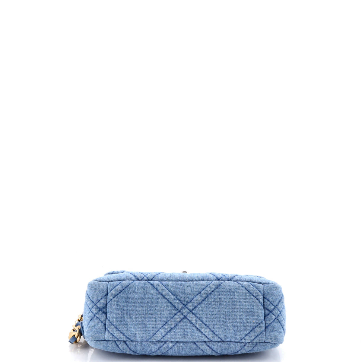 19 Flap Bag Quilted Denim Medium