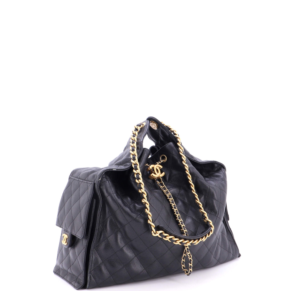 25 Hobo Bag Quilted Caviar Medium