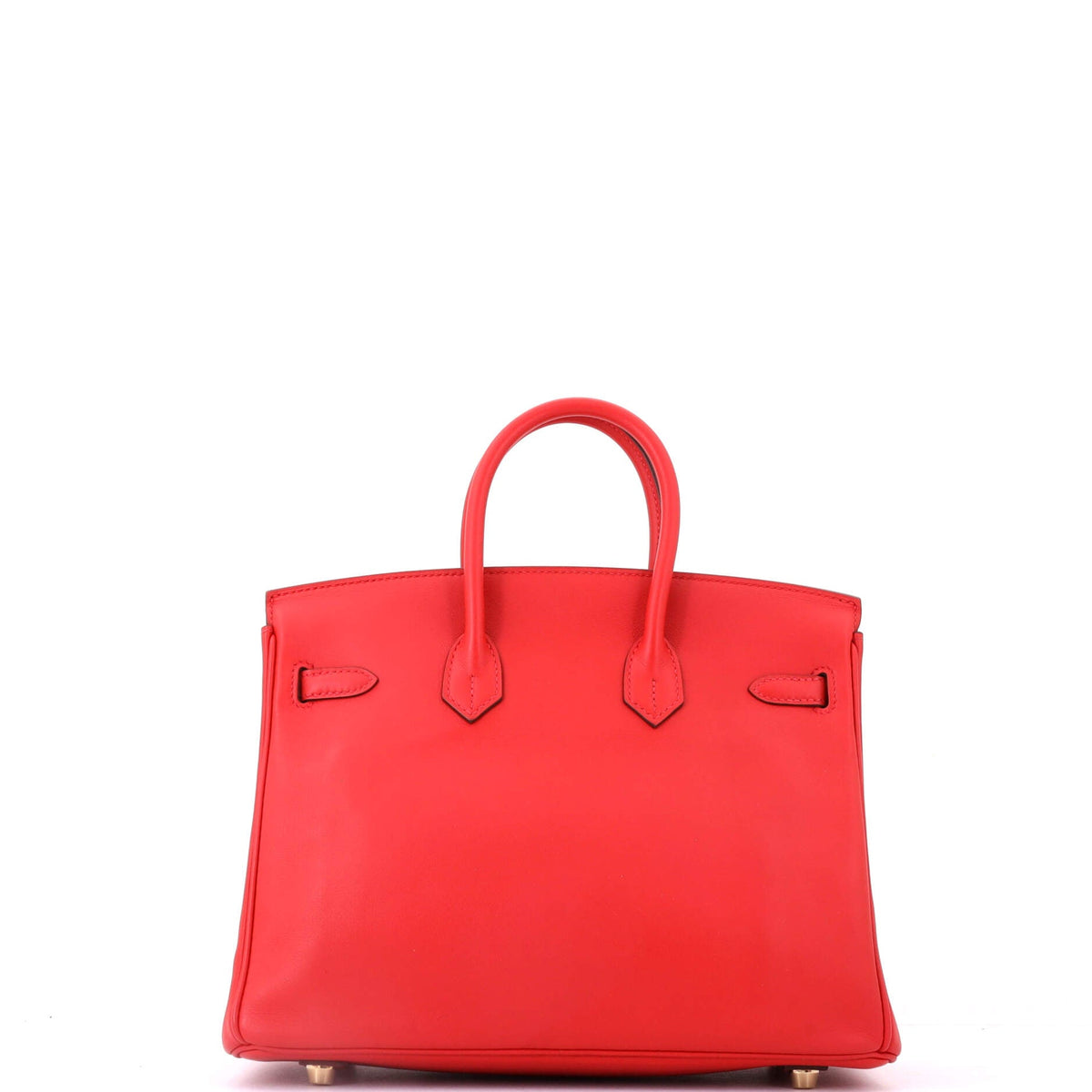 Birkin Handbag Rouge Tomate Swift with Gold Hardware 25