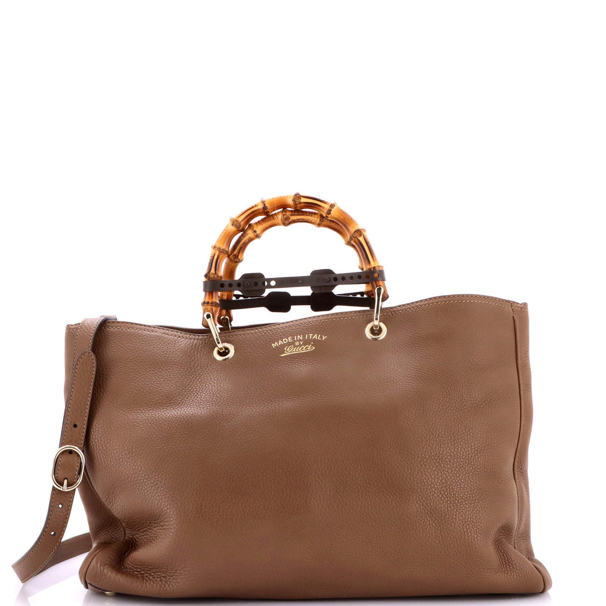 Bamboo Shopper Tote Leather Large