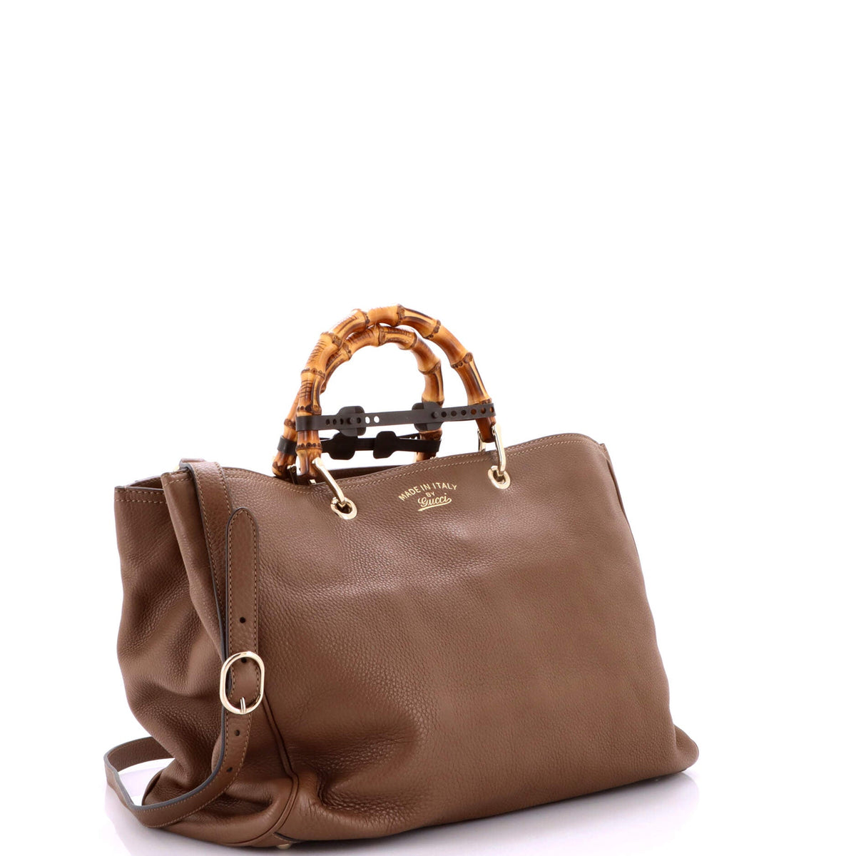 Bamboo Shopper Tote Leather Large